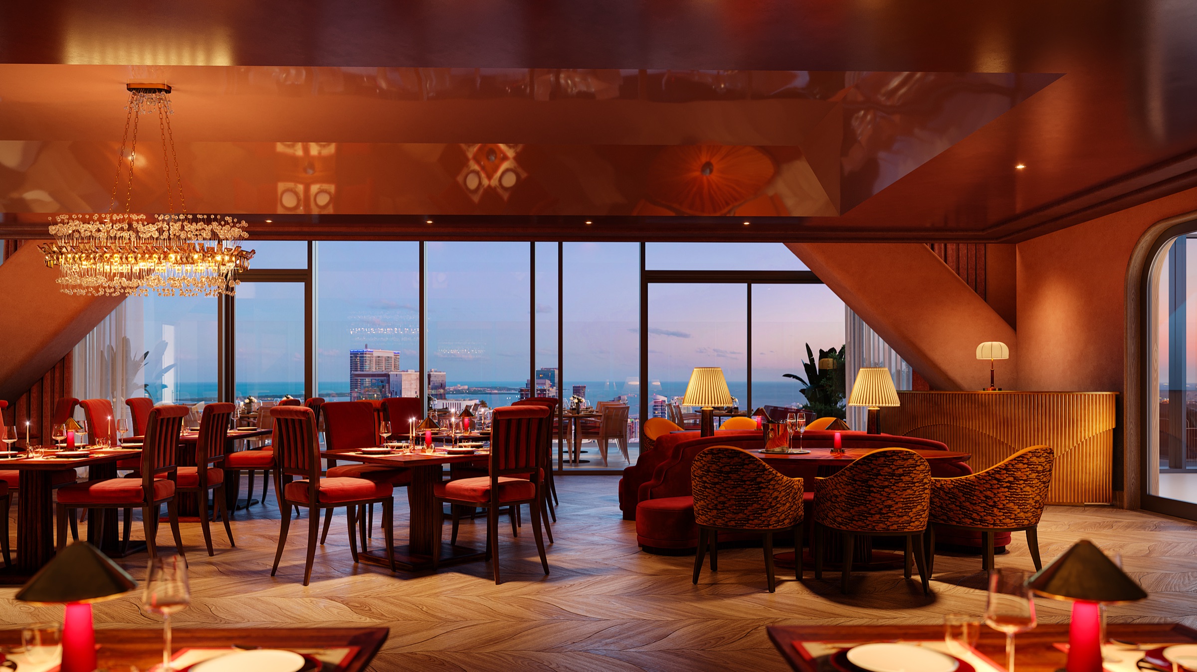 The Sky Bridge dining room