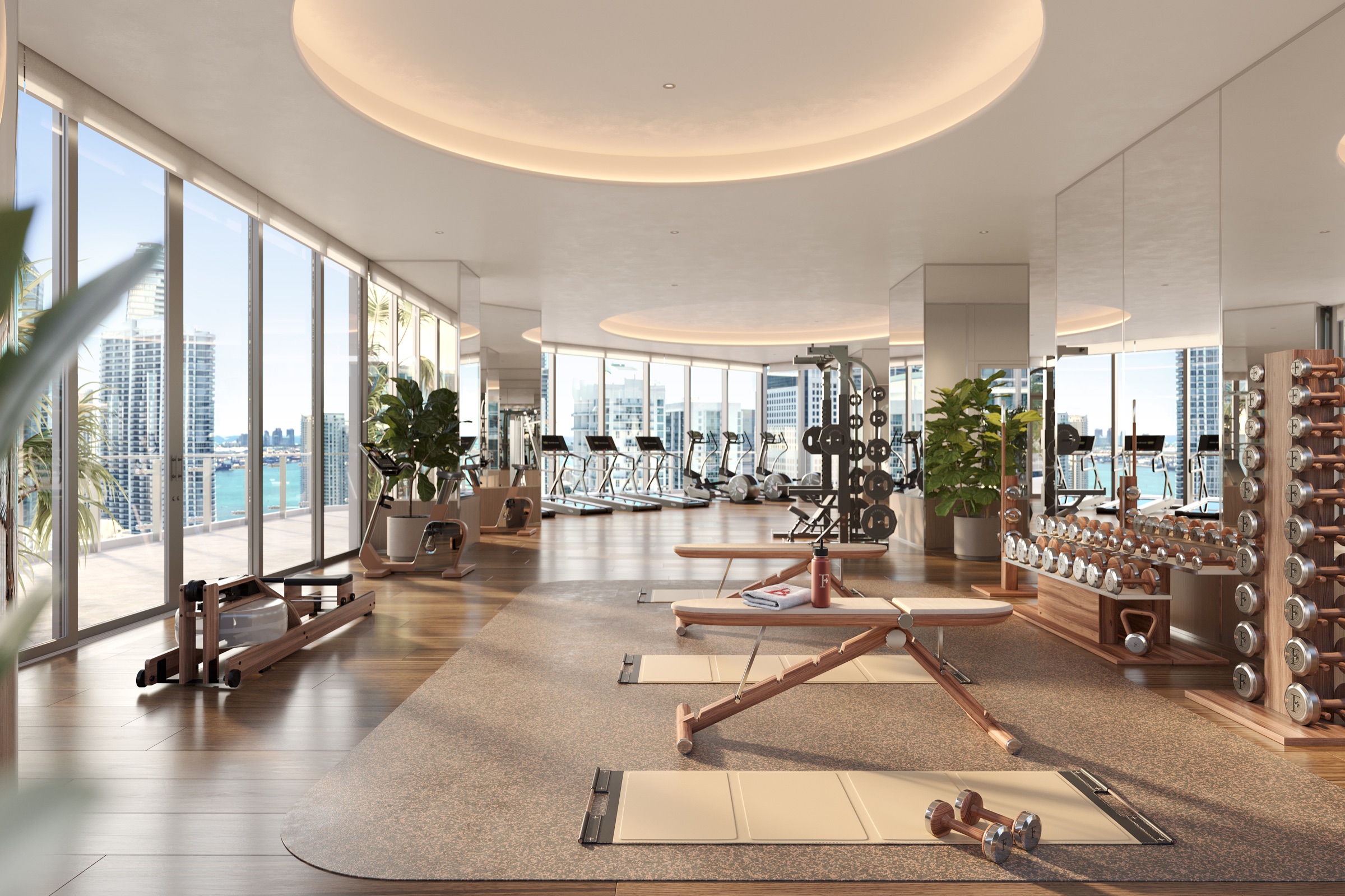 The fitness center